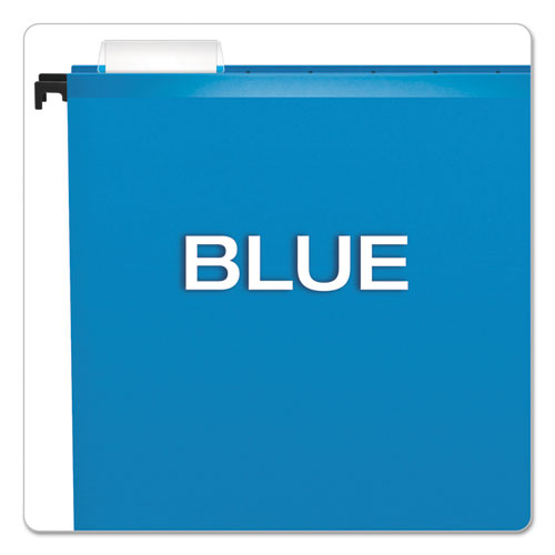 Image of Pendaflex® SureHook Hanging Folders, Legal Size, 1/5-Cut Tabs, Blue, 20/Box