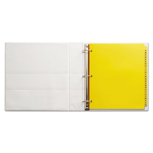 Image of Avery® Heavy-Duty Preprinted Plastic Tab Dividers, 26-Tab, A To Z, 11 X 9, Yellow, 1 Set