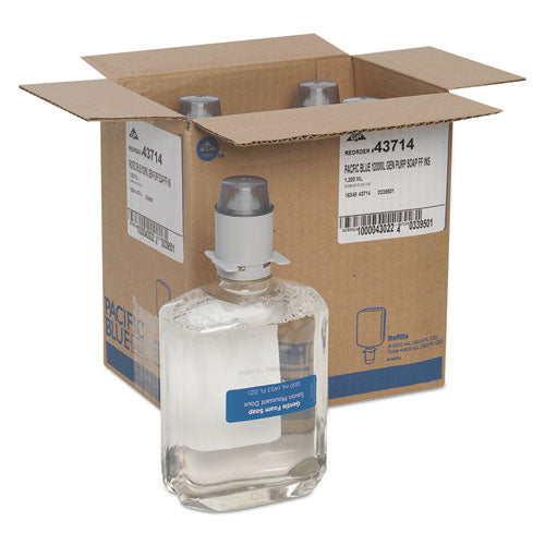 Image of Georgia Pacific® Professional Pacific Blue Ultra Foam Soap Manual Dispenser Refill, Fragrance-Free, 1,200 mL, 4/Carton