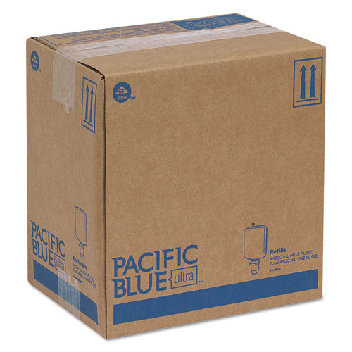 Image of Georgia Pacific® Professional Pacific Blue Ultra Foam Soap Manual Dispenser Refill, Antimicrobial, Pacific Citrus Scent, 1,200 mL, 4/Carton