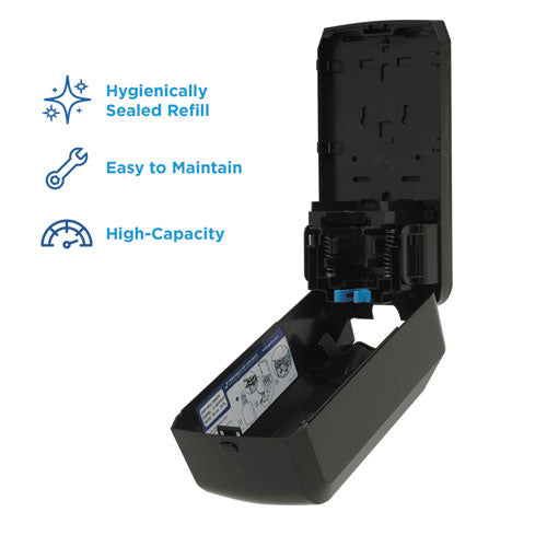 Image of Georgia Pacific® Professional Pacific Blue Ultra Soap/sanitizer Dispenser 1,200 Ml Refill, 5.6 X 4.4 X 11.5, Black