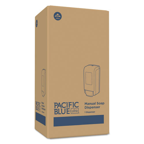 Image of Georgia Pacific® Professional Pacific Blue Ultra Soap/sanitizer Dispenser 1,200 Ml Refill, 5.6 X 4.4 X 11.5, Black