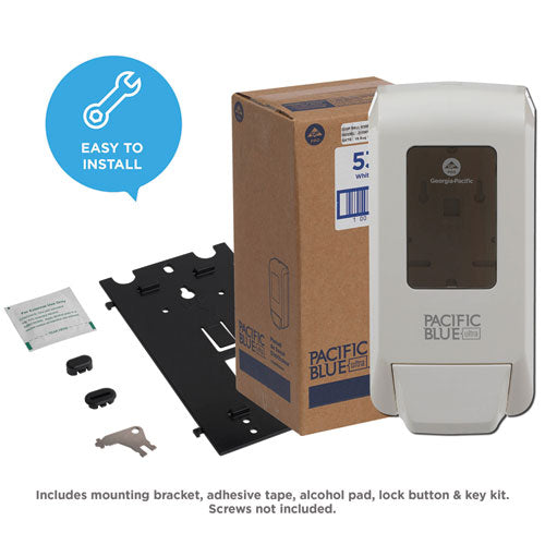 Image of Georgia Pacific® Professional Pacific Blue Ultra Soap/sanitizer Dispenser, 1,200 Ml, White