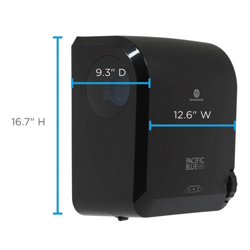 Image of Georgia Pacific® Professional Pacific Blue Ultra Paper Towel Dispenser, Mechanical, 12.9 X 9 X 16.8, Black