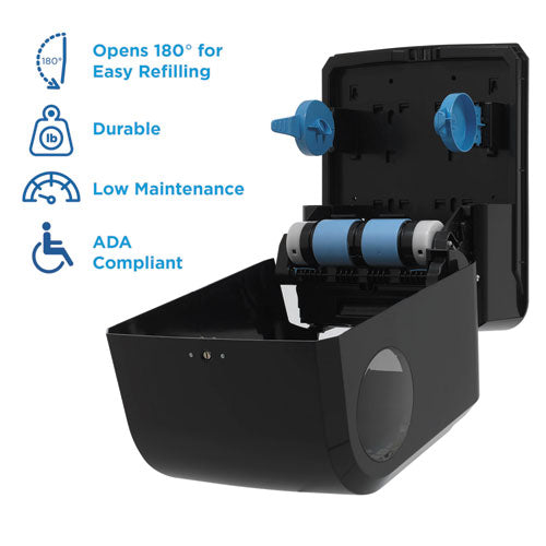 Image of Georgia Pacific® Professional Pacific Blue Ultra Paper Towel Dispenser, Mechanical, 12.9 X 9 X 16.8, Black