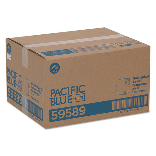 Image of Georgia Pacific® Professional Pacific Blue Ultra Paper Towel Dispenser, Mechanical, 12.9 X 9 X 16.8, Black