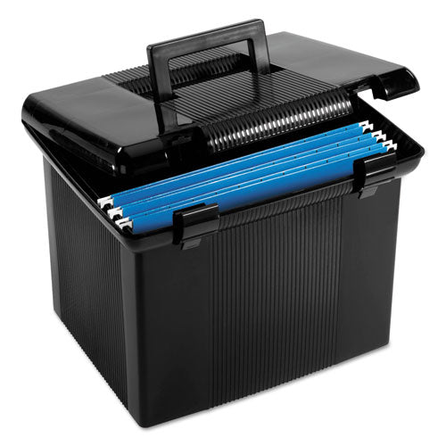 Image of Pendaflex® Portable File Boxes, Letter Files, 13.88" X 14" X 11.13", Black