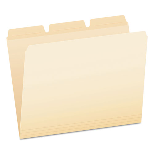 Image of Pendaflex® Ready-Tab Reinforced File Folders, 1/3-Cut Tabs: Assorted, Letter Size, Manila, 50/Pack