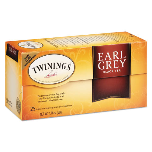 Image of TWININGS® Tea Bags, Earl Grey, 1.76 Oz, 25/box