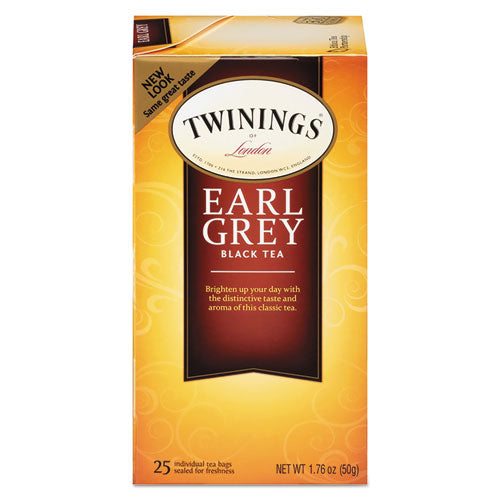 Image of TWININGS® Tea Bags, Earl Grey, 1.76 Oz, 25/box