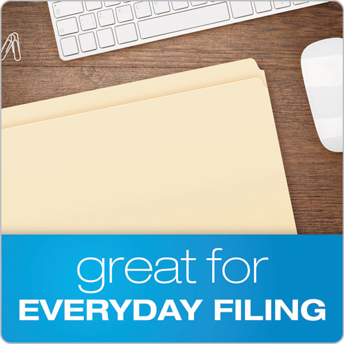 Image of Pendaflex® Manila File Folders, Straight Tabs, Legal Size, 0.75" Expansion, Manila, 100/Box