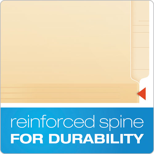 Image of Pendaflex® Manila Laminated End Tab Fastener Folders, 11-pt Manila, 0.75" Expansion, 1 Fastener, Letter Size, Manila Exterior, 50/Box