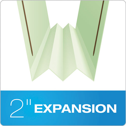 Image of Pendaflex® Heavy-Duty Pressboard Folders with Embossed Fasteners, 1/3-Cut Tabs, 2" Expansion, 2 Fasteners, Legal Size, Green, 25/Box