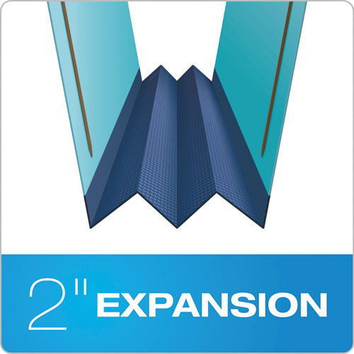 Image of Pendaflex® Hanging Classification Folders with Dividers, Legal Size, 2 Dividers, 2/5-Cut Exterior Tabs, Blue