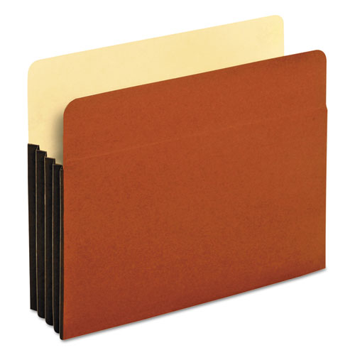 Image of Pendaflex® File Pocket with Tyvek, 3.5" Expansion, Letter Size, Redrope, 10/Box