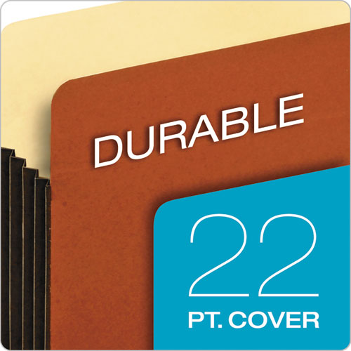 Image of Pendaflex® File Pocket with Tyvek, 3.5" Expansion, Legal Size, Redrope, 10/Box