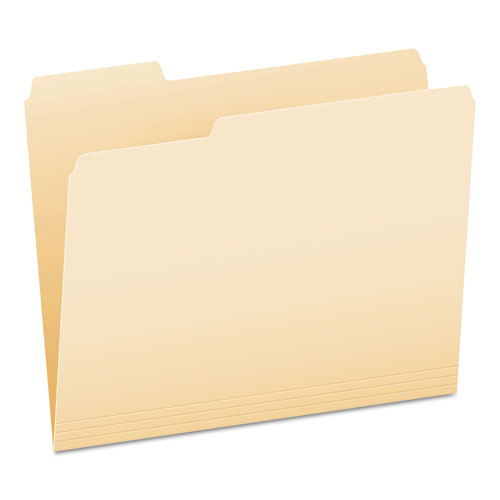 Image of Pendaflex® Manila File Folders, 1/3-Cut Tabs: Assorted, Letter Size, 0.75" Expansion, Manila, 100/Box