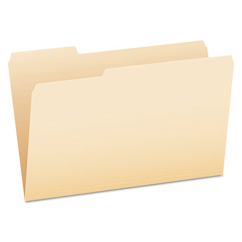 Image of Pendaflex® Manila File Folders, 1/3-Cut Tabs: Assorted, Legal Size, 0.75" Expansion, Manila, 100/Box