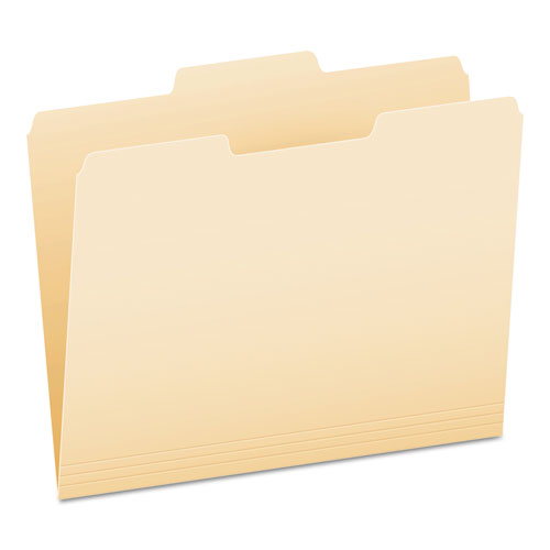 Image of Pendaflex® Manila File Folders, 1/3-Cut Tabs: Center Position, Letter Size, 0.75" Expansion, Manila, 100/Box
