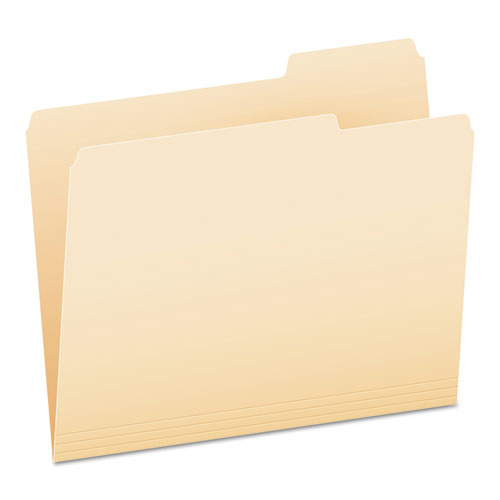 Image of Pendaflex® Manila File Folders, 1/3-Cut Tabs: Right Position, Letter Size, 0.75" Expansion, Manila, 100/Box