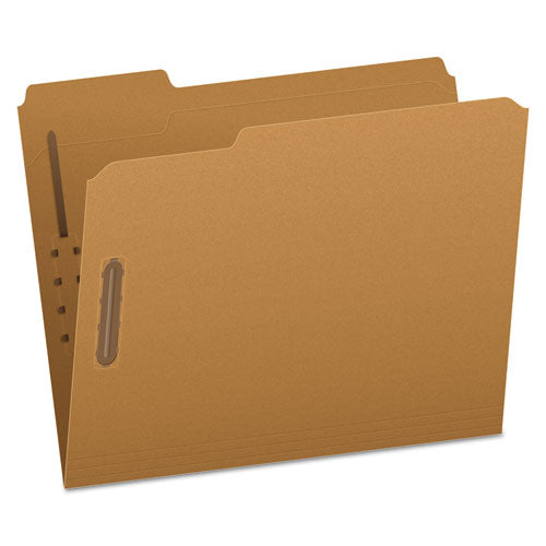 Image of Pendaflex® Kraft Fastener Folders, 1/3-Cut Tabs, 2 Fasteners, Letter Size, Kraft Exterior, 50/Box