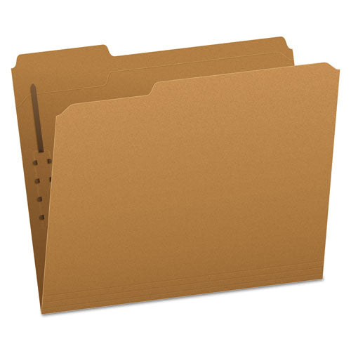 Image of Pendaflex® Kraft Fastener Folders, 1/3-Cut Tabs, 1 Fastener, Letter Size, Kraft Exterior, 50/Box