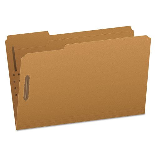 Image of Pendaflex® Kraft Fastener Folders, 1/3-Cut Tabs, 2 Fasteners, Legal Size, Kraft Exterior, 50/Box