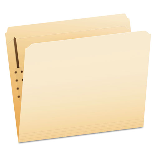 Image of Pendaflex® Manila Fastener Folders, Straight Tabs, 1 Fastener, Letter Size, Manila Exterior, 50/Box