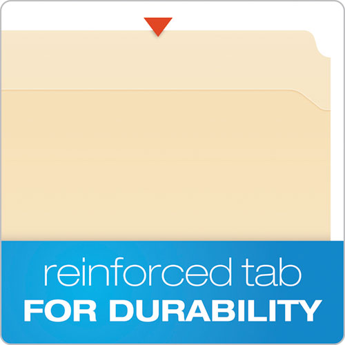 Image of Pendaflex® Manila Fastener Folders, 1/3-Cut Tabs, 2 Fasteners, Letter Size, Manila Exterior, 50/Box