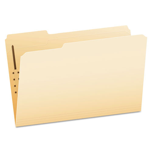 Image of Pendaflex® Manila Fastener Folders, 1/3-Cut Tabs, 1 Fastener, Legal Size, Manila Exterior, 50/Box