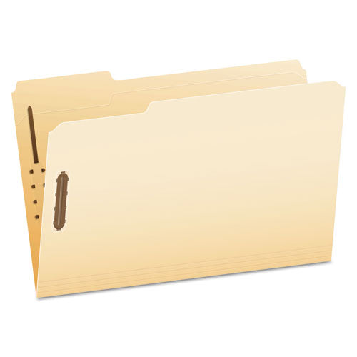 Image of Pendaflex® Manila Fastener Folders, 1/3-Cut Tabs, 2 Fasteners, Legal Size, Manila Exterior, 50/Box