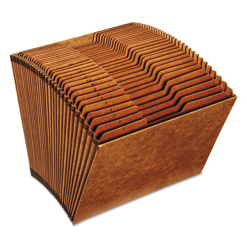 Image of Pendaflex® Heavy-Duty Open-Top Expanding Stadium File, 31 Sections, 1/3-Cut Tabs, Letter Size, Redrope