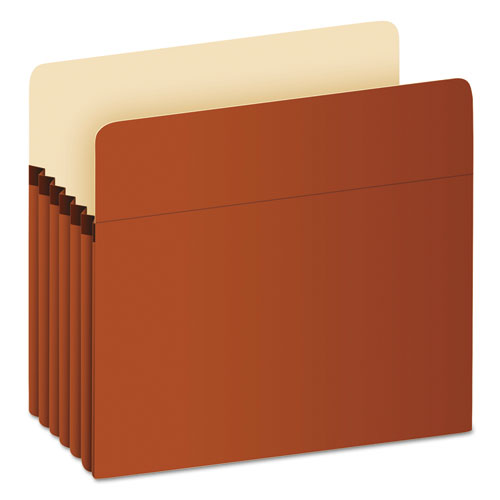 Image of Pendaflex® Earthwise by Pendaflex Recycled File Pockets, 5.25" Expansion, Letter Size, Red Fiber