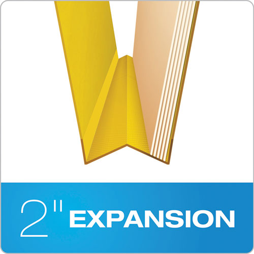 Image of Pendaflex® Hanging-Style Personnel Folders, 5 Dividers with 1/5-Cut Tabs, Letter Size, 1/3-Cut Exterior Tabs, Yellow