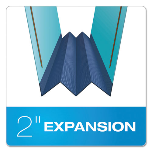 Image of Pendaflex® Earthwise by Pendaflex Heavy-Duty Pressboard Fastener Folders, 2" Expansion, 2 Fasteners, Letter Size, Light Blue, 25/Box