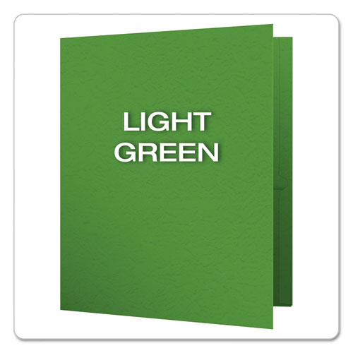 Image of Oxford Twin-Pocket Folders With 3 Fasteners, 0.5" Capacity, 11 X 8.5, Green, 25/box