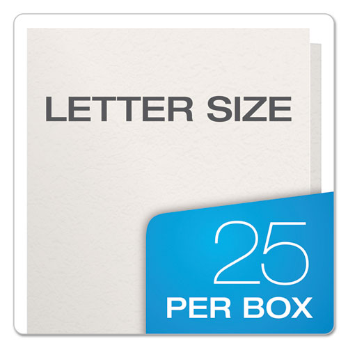 Image of Oxford Twin-Pocket Folders With 3 Fasteners, 0.5" Capacity, 11 X 8.5, White, 25/box