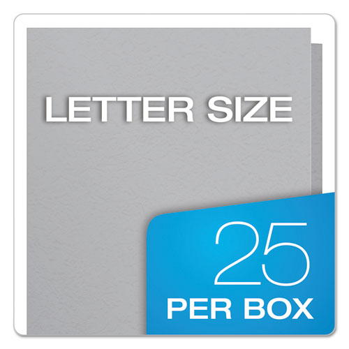 Image of Oxford Twin-Pocket Folders With 3 Fasteners, 0.5" Capacity, 11 X 8.5, Gray, 25/box