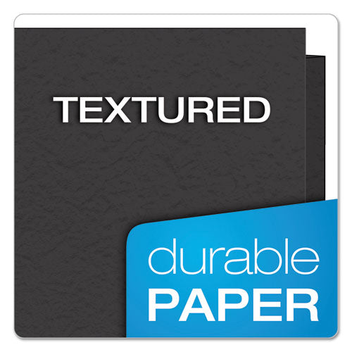 Image of Oxford Twin-Pocket Folders With 3 Fasteners, 0.5" Capacity, 11 X 8.5, Black 25/box