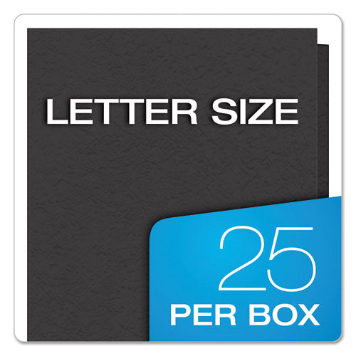 Image of Oxford Twin-Pocket Folders With 3 Fasteners, 0.5" Capacity, 11 X 8.5, Black 25/box