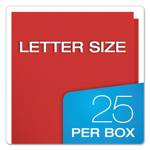 Image of Oxford Twin-Pocket Folders With 3 Fasteners, 0.5" Capacity, 11 X 8.5, Red, 25/box