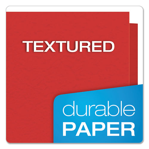 Image of Oxford Twin-Pocket Folders With 3 Fasteners, 0.5" Capacity, 11 X 8.5, Red, 25/box