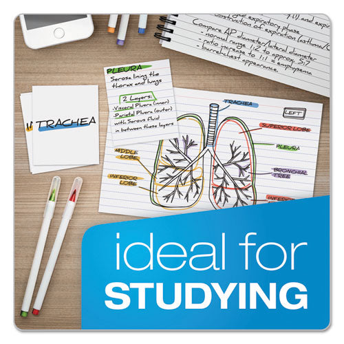 Image of Oxford Ruled Mini Index Cards, 3 X 2.5, White, 200/pack