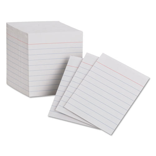 Image of Oxford Ruled Mini Index Cards, 3 X 2.5, White, 200/pack