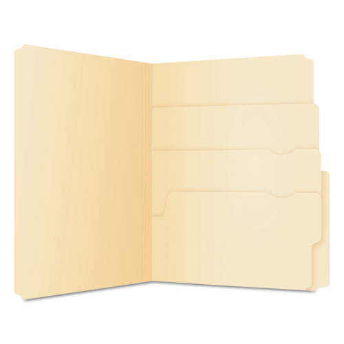 Image of Pendaflex® Divide It Up File Folder, 1/2-Cut Tabs: Assorted, Letter Size, 0.75" Expansion, Manila, 24/Pack