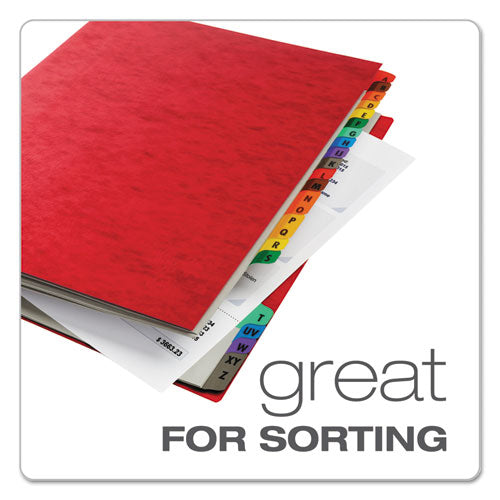 Image of Pendaflex® Expanding Desk File, 23 Dividers, Alpha Index, Letter Size, Red Cover