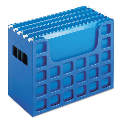 Image of Pendaflex® Desktop File With Hanging Folders, Letter Size, 6" Long, Blue