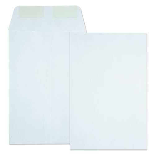 Image of Quality Park Catalog Envelope, 24 lb Bond Weight Paper, #1, Square Flap, Gummed Closure, 6 x 9, White, 500/Box