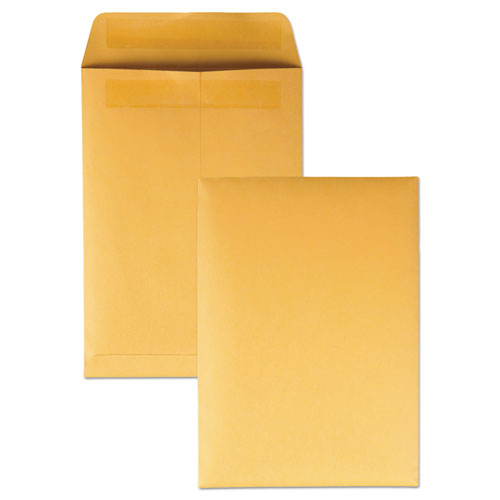 Image of Quality Park Redi-Seal Catalog Envelope, #6, Cheese Blade Flap, Redi-Seal Adhesive Closure, 7.5 x 10.5, Brown Kraft, 250/Box