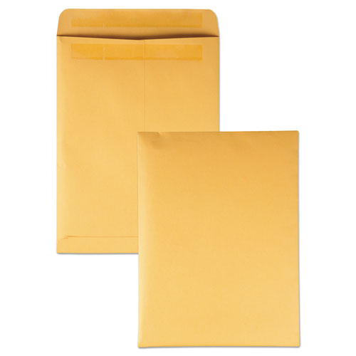 Image of Quality Park Redi-Seal Catalog Envelope, #10 1/2, Cheese Blade Flap, Redi-Seal Adhesive Closure, 9 x 12, Brown Kraft, 250/Box